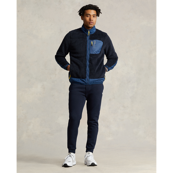 College Navy Pile Fleece Jacket RLX 4