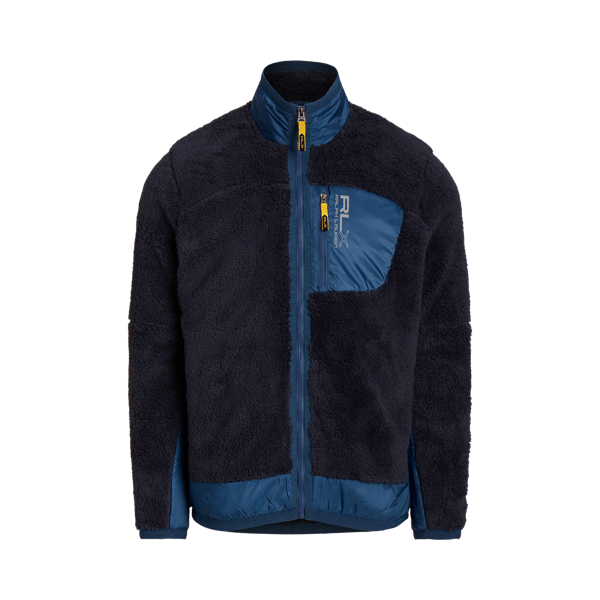 College Navy Pile Fleece Jacket RLX 2