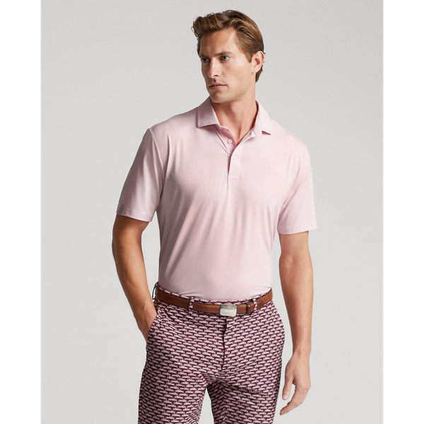 Pink Sand Classic Fit Performance Polo Shirt RLX 1