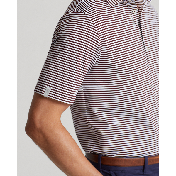 Rich Ruby/Ceramic White Classic Fit Stretch Jersey Polo Shirt RLX 6
