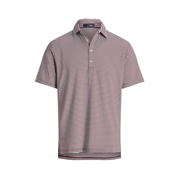 Rich Ruby/Ceramic White Classic Fit Stretch Jersey Polo Shirt RLX 2