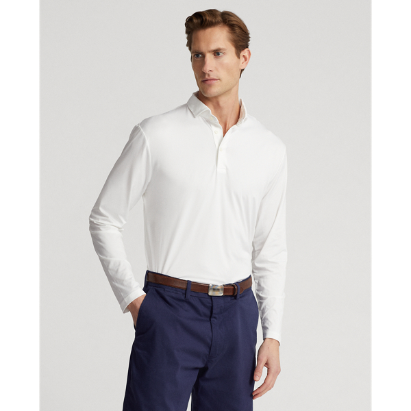 Ceramic White Classic Fit Performance Polo Shirt RLX 1