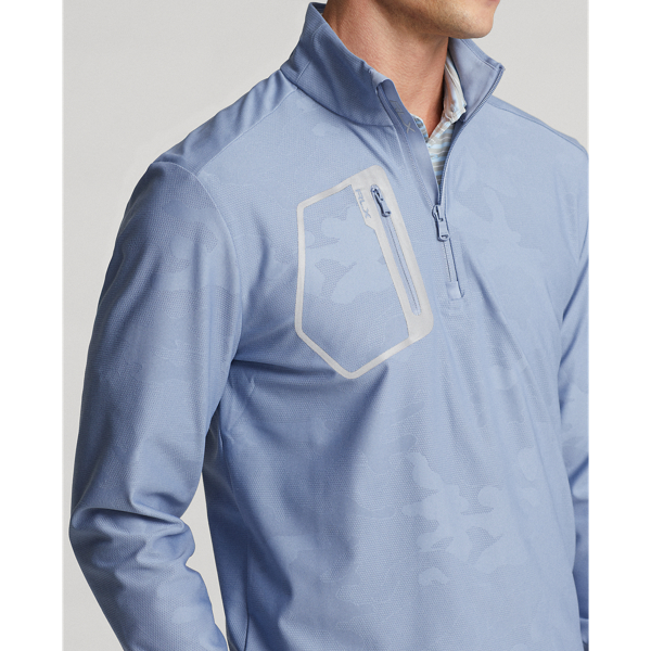 Channel Blue Camo Classic Fit Camo Jacquard Pullover RLX 6