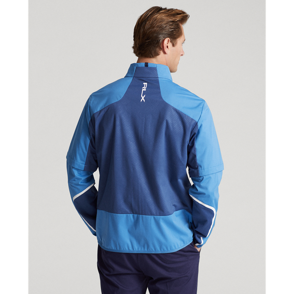 Retreat Blue/Light Navy Convertible Water-Repellent Jacket RLX 5