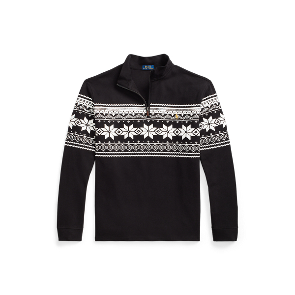 Rippenpullover mit Schneeflocken Big & Tall in 1