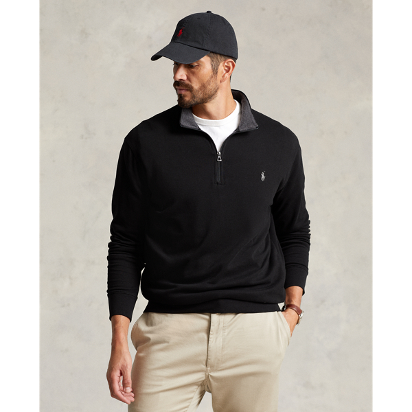 Luxury Jersey Quarter-Zip Pullover