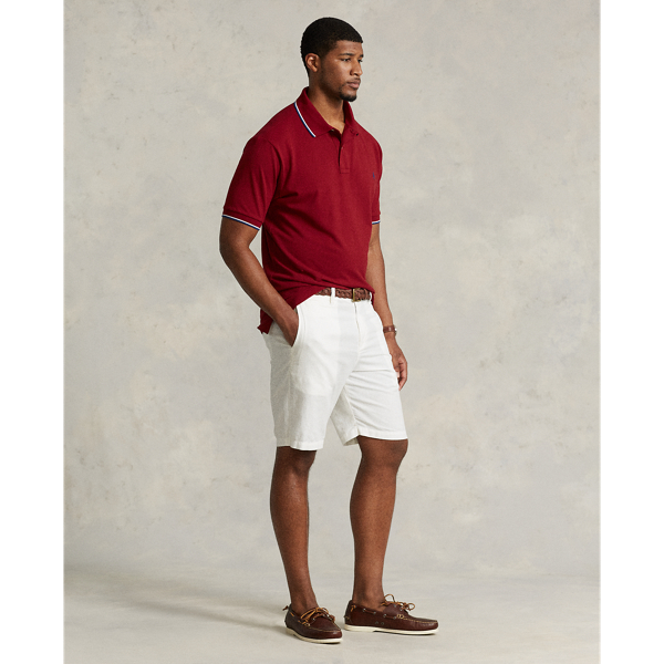 Holiday Red Mesh Polo Shirt Big & Tall 4