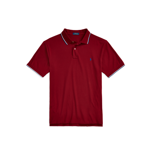 Holiday Red Mesh Polo Shirt Big & Tall 2