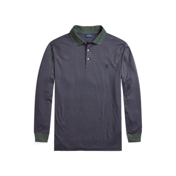 Soft Cotton Long-Sleeve Polo Shirt Big & Tall 1