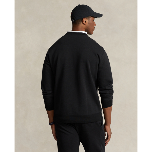 Sweat en maille double Big & Tall en Black 5
