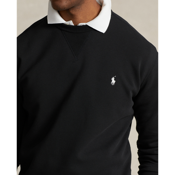 Sweat en maille double Big & Tall en Black 6