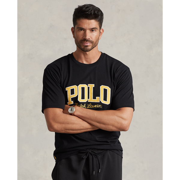 Polo Black Logo Jersey T-Shirt Big & Tall 1