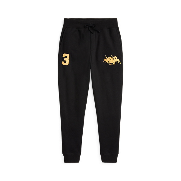 Fleece joggingbroek met Triple-Pony Big & Tall in 1