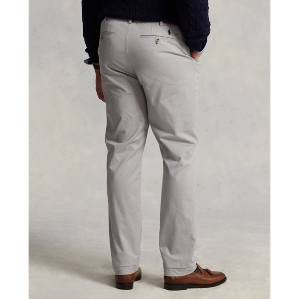 Soft Grey Stretch Classic Fit Chino Pant Big & Tall 5