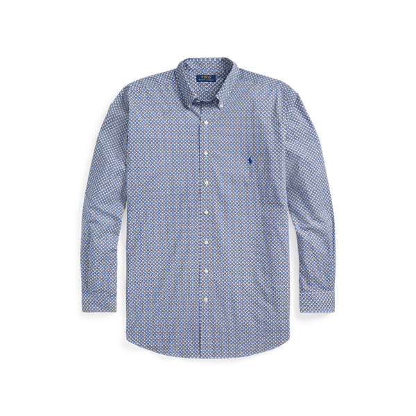Print Stretch Poplin Shirt Big & Tall 1