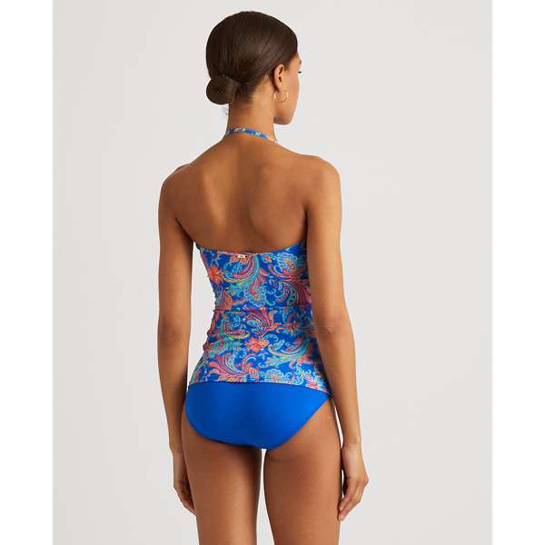 Multi Paisley Twist-Front Bandeau Tankini Lauren 4