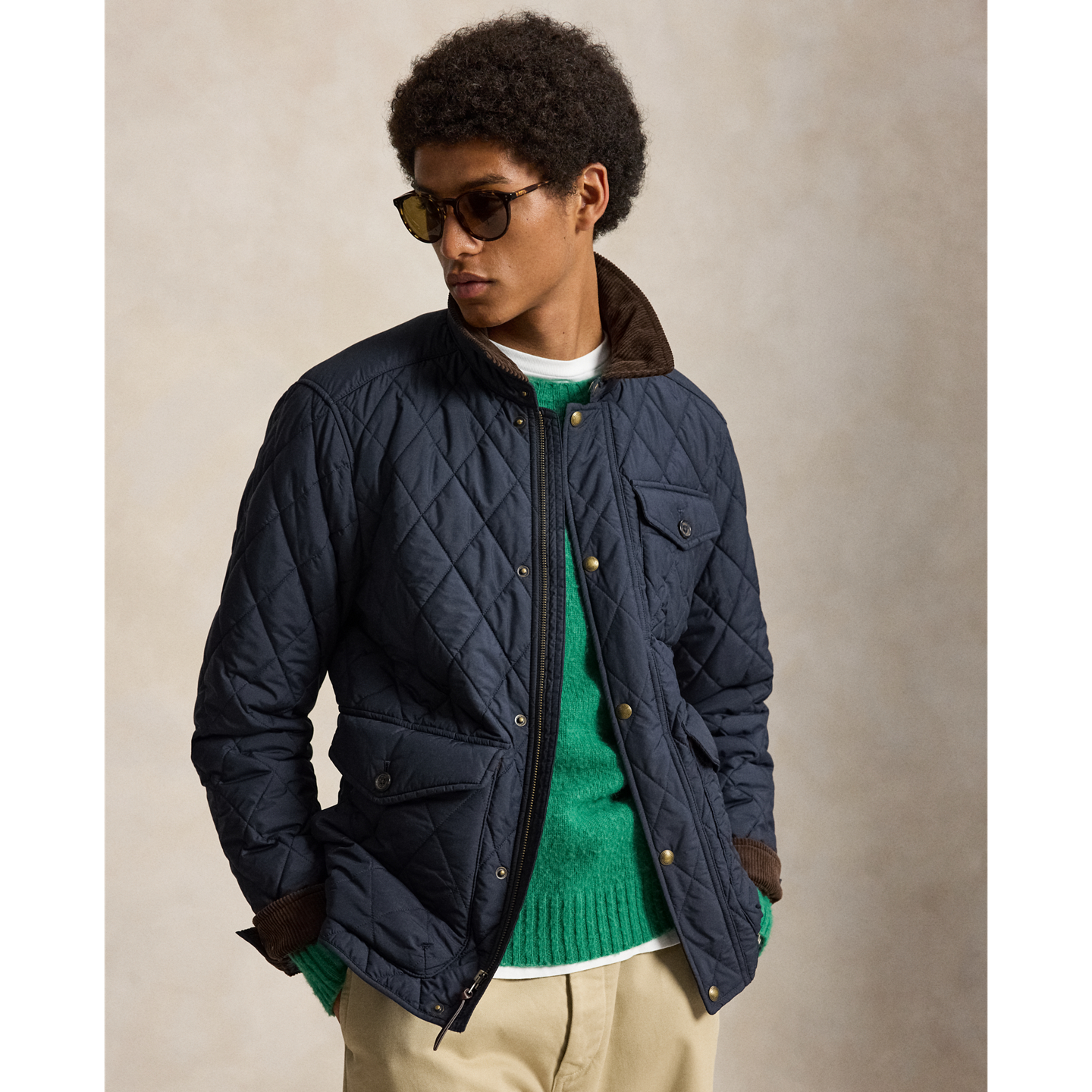 Мужская куртка Ralph Lauren The Beaton Quilted, цвет: Тёмно-синий — фото 6