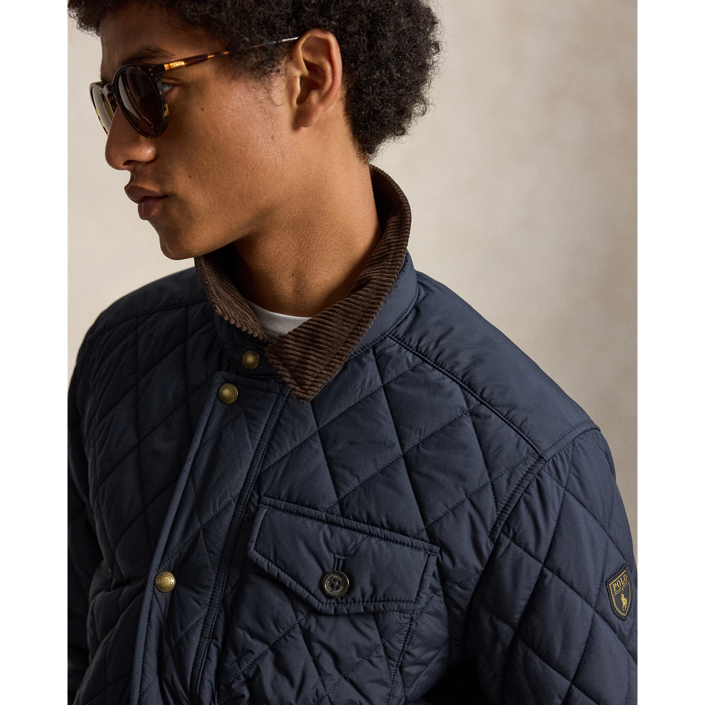 Мужская куртка Ralph Lauren The Beaton Quilted, цвет: Тёмно-синий — фото 3
