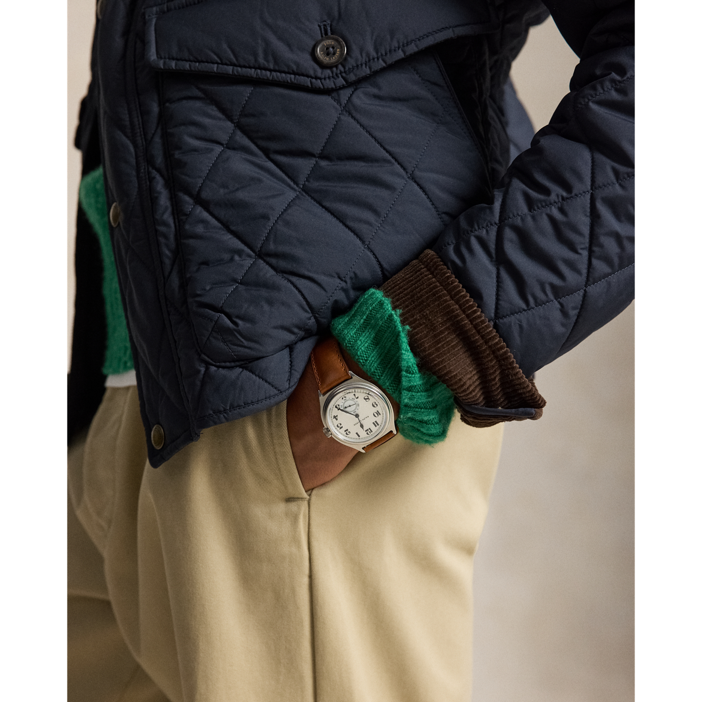 Мужская куртка Ralph Lauren The Beaton Quilted, цвет: Тёмно-синий — фото 4