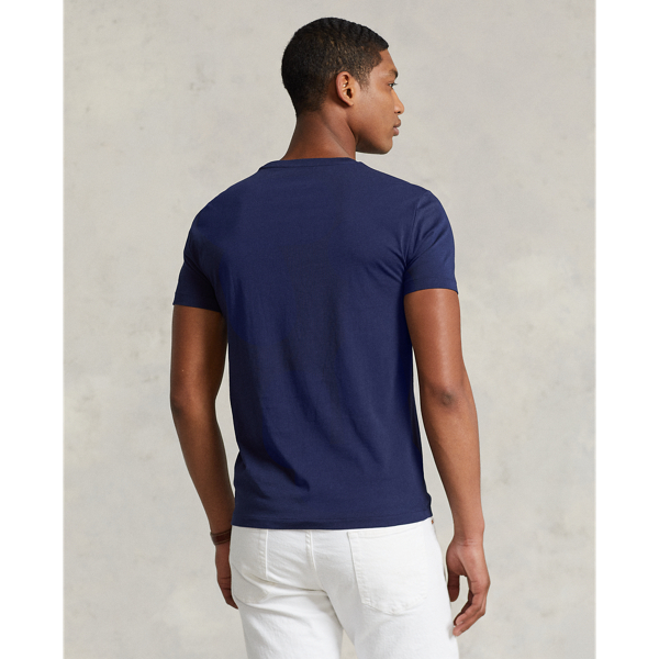 Custom-Slim-Fit T-Shirt mit Polo Bear Polo Ralph Lauren in Newport-Navy/Trad. 5