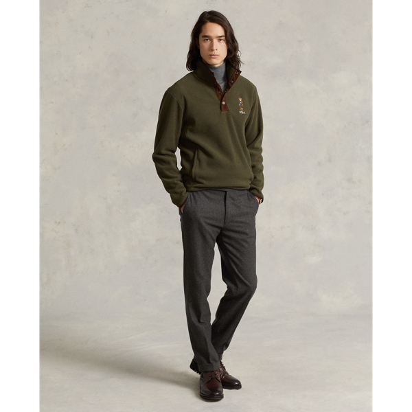 Fleecepullover mit Polo Bear Polo Ralph Lauren in G&uuml;rteltier Tradition 4