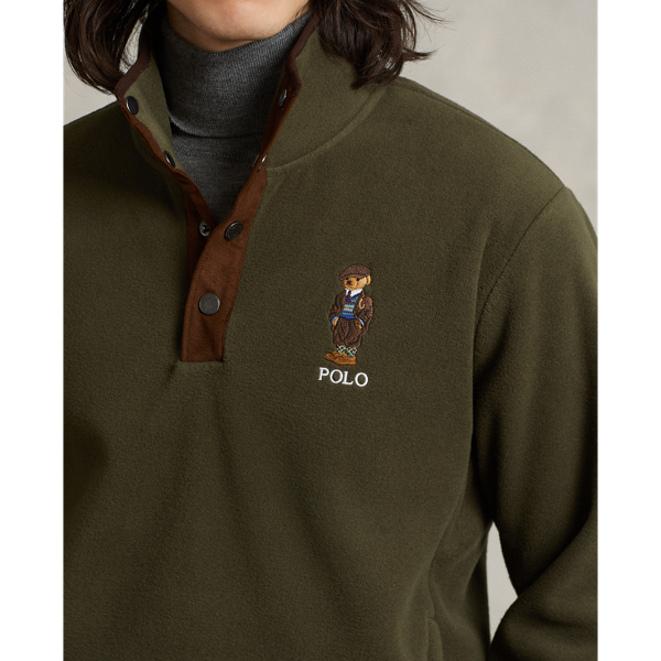 Fleecepullover mit Polo Bear Polo Ralph Lauren in G&uuml;rteltier Tradition 6