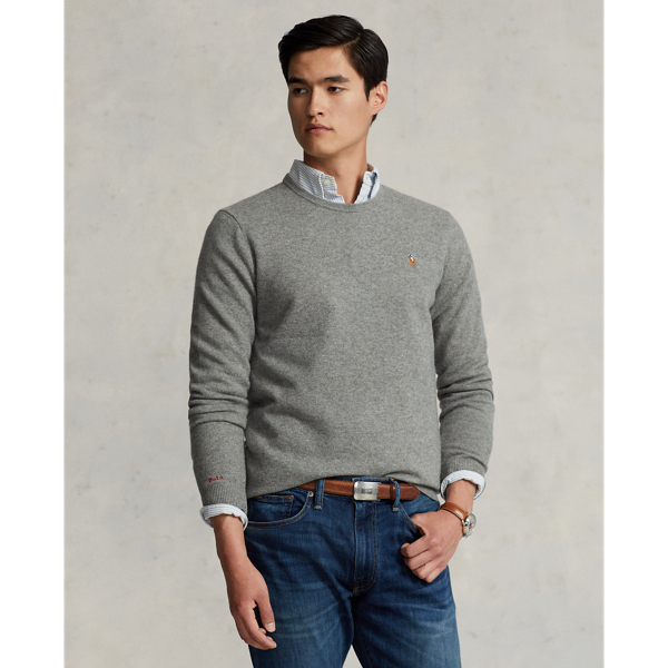 Men s Grey Jumpers Cardigans Sweaters Ralph Lauren AU