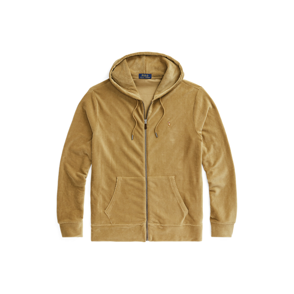Knit Corduroy Full-Zip Hoodie