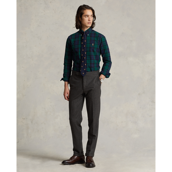 Polo Ralph Lauren 클래식핏 플래드 옥스포드 셔츠 네이비/그린 멀티 4