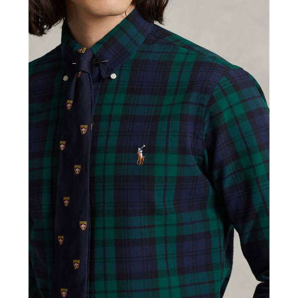 Polo Ralph Lauren 클래식핏 플래드 옥스포드 셔츠 네이비/그린 멀티 6