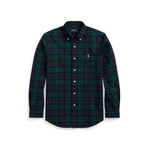 Polo Ralph Lauren 클래식핏 플래드 옥스포드 셔츠 네이비/그린 멀티 2