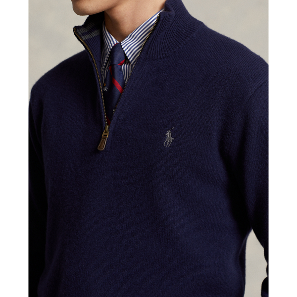 Ralph Lauren 赤黒クォータージッパーセーター Ralph Lauren 赤黒クォータージッパーセーター - メルカリ