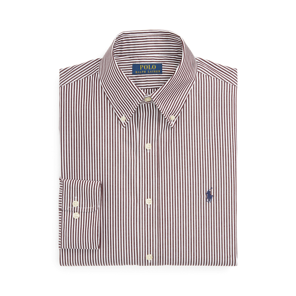 Ralph lauren striped poplin shirt best sale