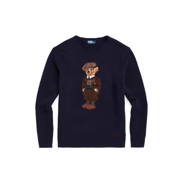 Wollpullover mit Polo Bear Big & Tall in Bear Navy 2