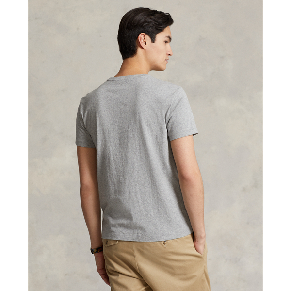 Custom slim jersey T-shirt met Polo Bear Polo Ralph Lauren in Fa 22 Andover Htr Heritge 5