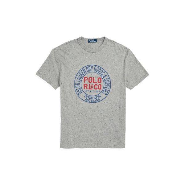 T-shirt de malha com gr&aacute;fico Classic Fit Polo Ralph Lauren em 1