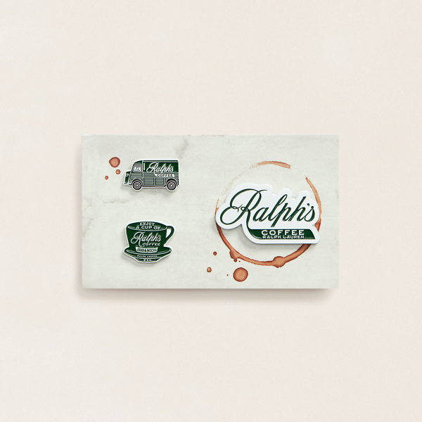 誕生日プレゼント Ralph's Coffee ローレン公式 ラルフ | セット ピン ロゴ ピンズ・ピンバッジ・缶バッジ