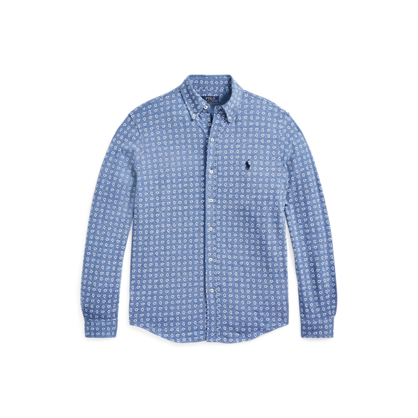 Paisley-Print Featherweight Mesh Shirt