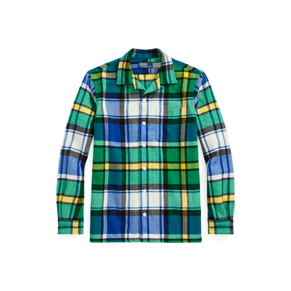 Plaid Wool Twill Overshirt Polo Ralph Lauren 1