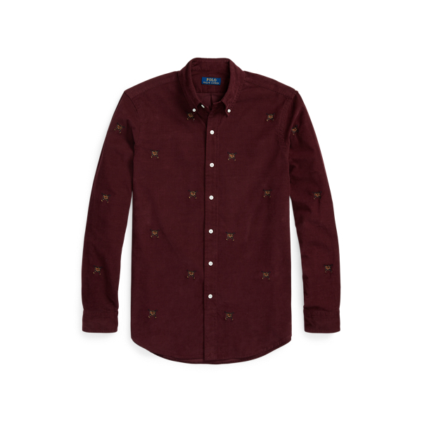 Custom Fit Embroidered Corduroy Shirt Polo Ralph Lauren 1