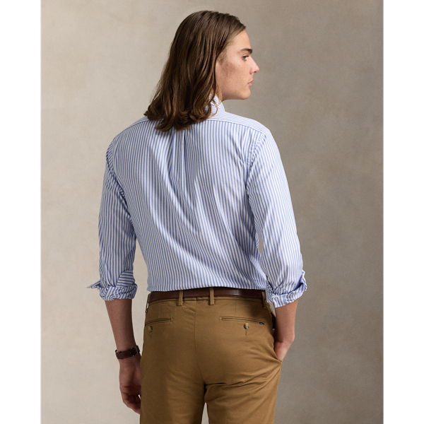 Custom Fit Striped Stretch Oxford Shirt