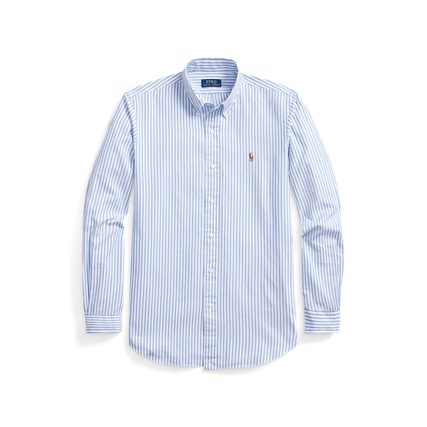 Custom Fit Striped Stretch Oxford Shirt