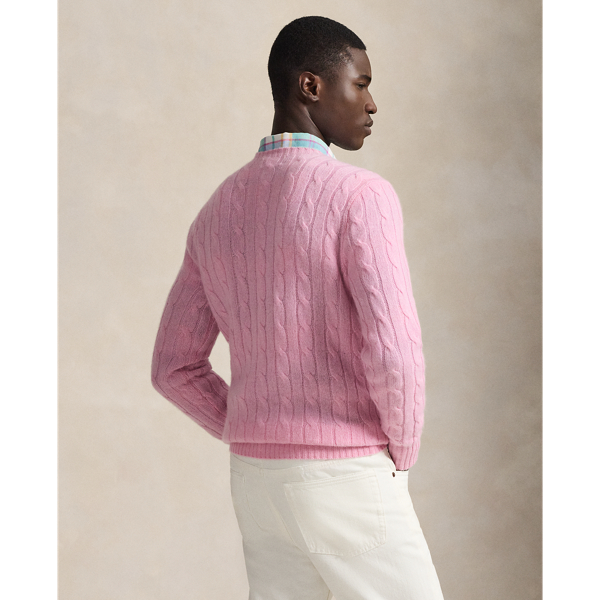 Kaschmirpullover mit Zopfmuster Polo Ralph Lauren in Gedecktes Carmel-Rosa 5