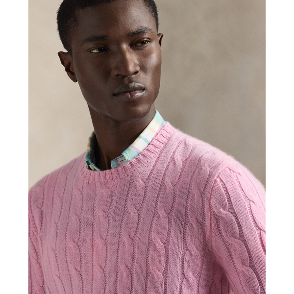 Kaschmirpullover mit Zopfmuster Polo Ralph Lauren in Gedecktes Carmel-Rosa 8