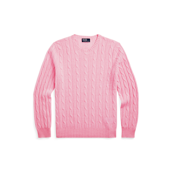 Kaschmirpullover mit Zopfmuster Polo Ralph Lauren in Gedecktes Carmel-Rosa 2