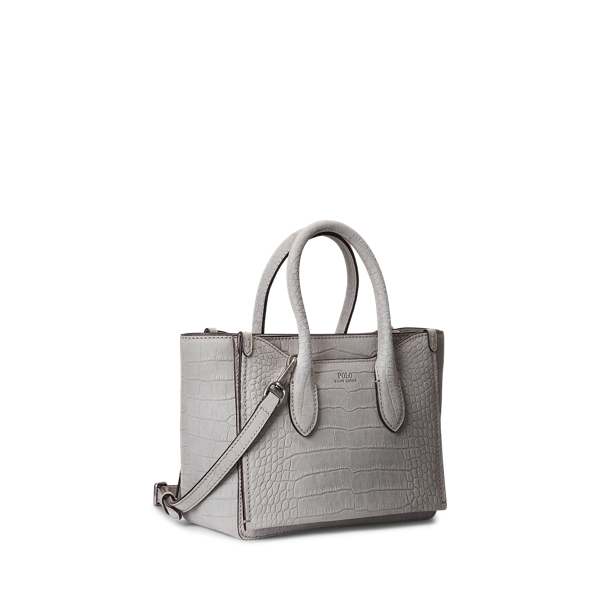 Croc-Embossed Mini Sloane Satchel