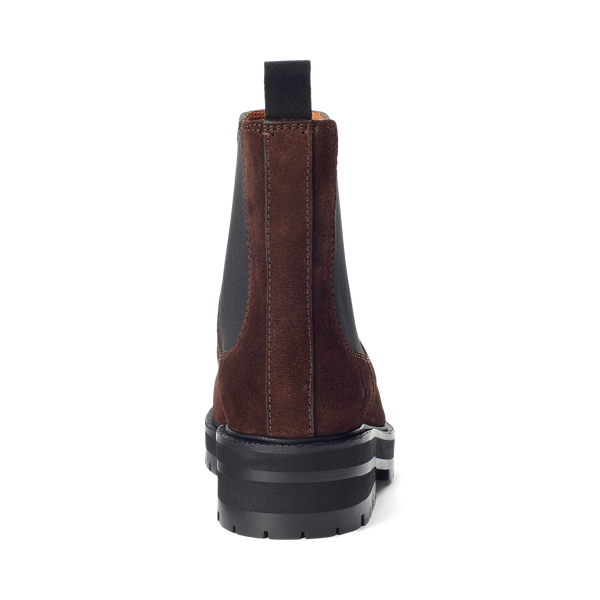Chocolate Suede Lug Chelsea Boot Polo Ralph Lauren 3