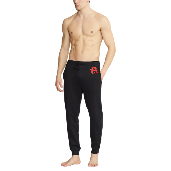 Polo Black/ Red Logo Brushed Fleece Sleep Jogger Polo Ralph Lauren 2