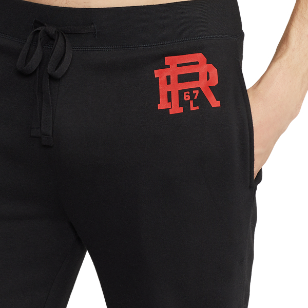 Polo Black/ Red Logo Brushed Fleece Sleep Jogger Polo Ralph Lauren 5