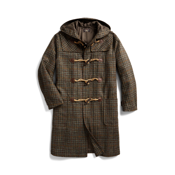 Plaid Wool Duffel Coat RRL for winter 1